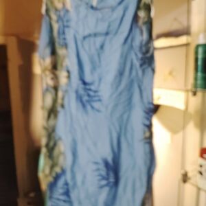 Tropical Blue and Green Women's Dress